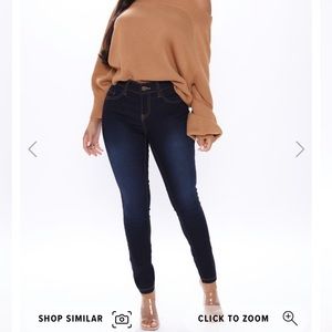 Kori Mid Rise Skinny Jeans - Dark Wash